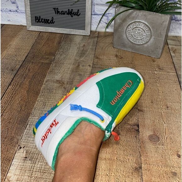 Champion University Zip Twisters Fleece Lined Casual Slipper youth 7 women’s 8.5 - Picture 11 of 11